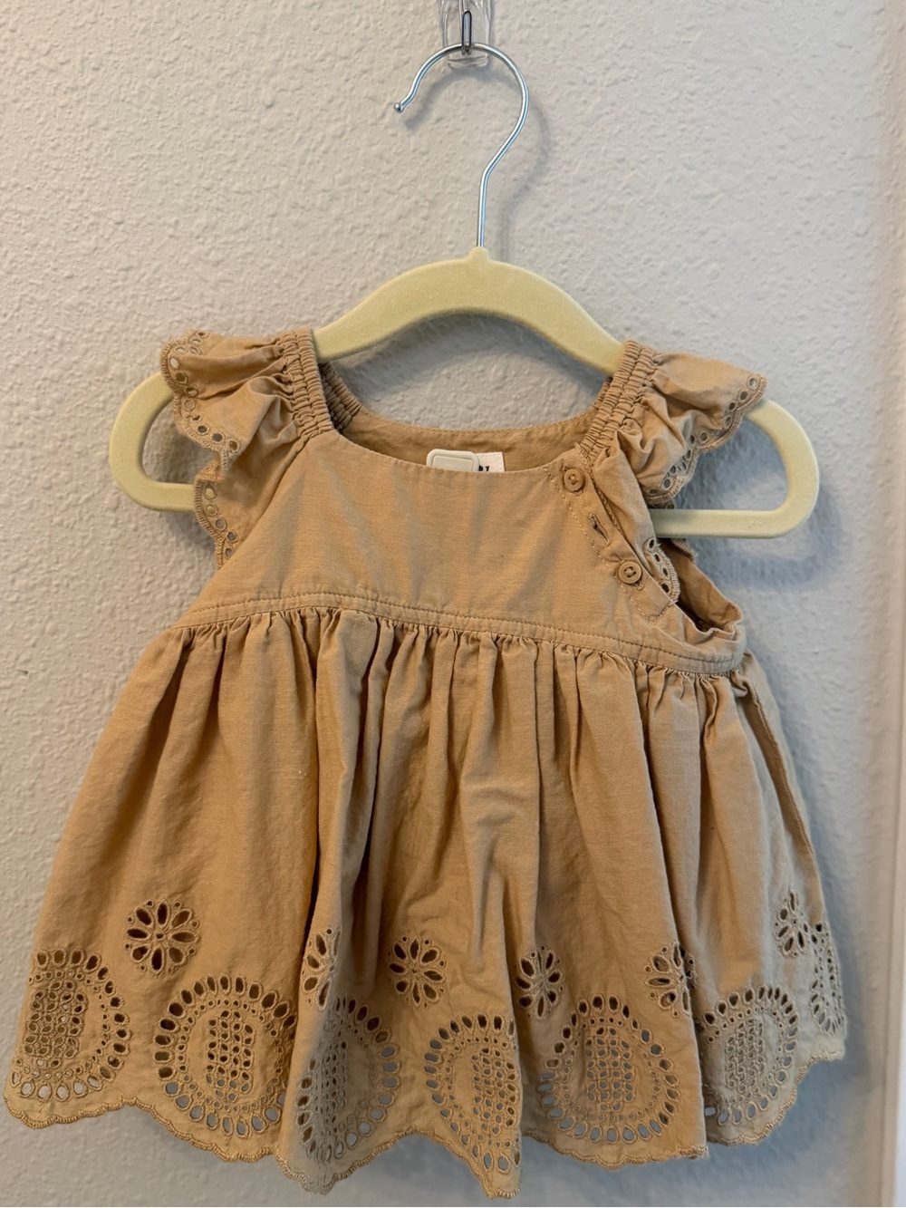 babyGAP Beige Eyelet Cotton Sundress